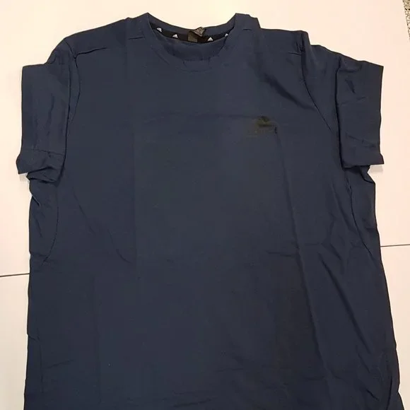 adidas Men's Navy t-Shirt Size Large Tall LT - Picture 1 of 3